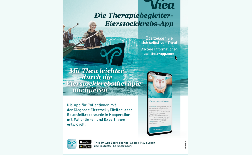 AstraZeneca Initiative Thea-App bei Eierstockkrebs
